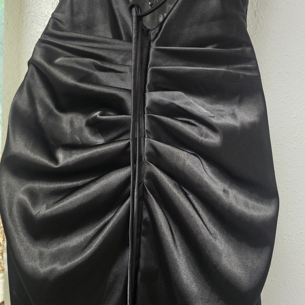 Fiesta Blue Embellished Ruched Slip Dress - Picture 5 of 9